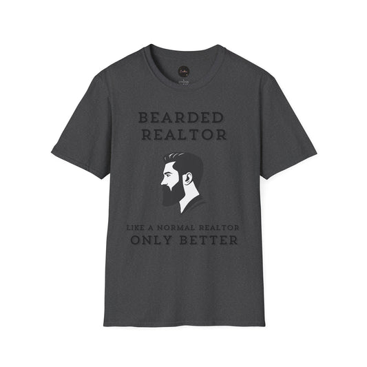 Funny Realtor Unisex T-Shirt - Bearded Realtor Gift Idea